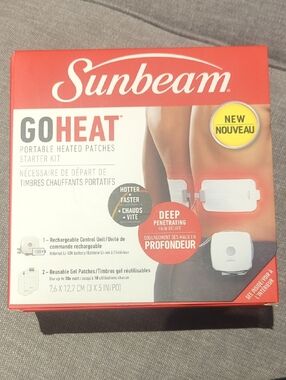 Sunbeam Go heat portable heating patches Starter Kit - New